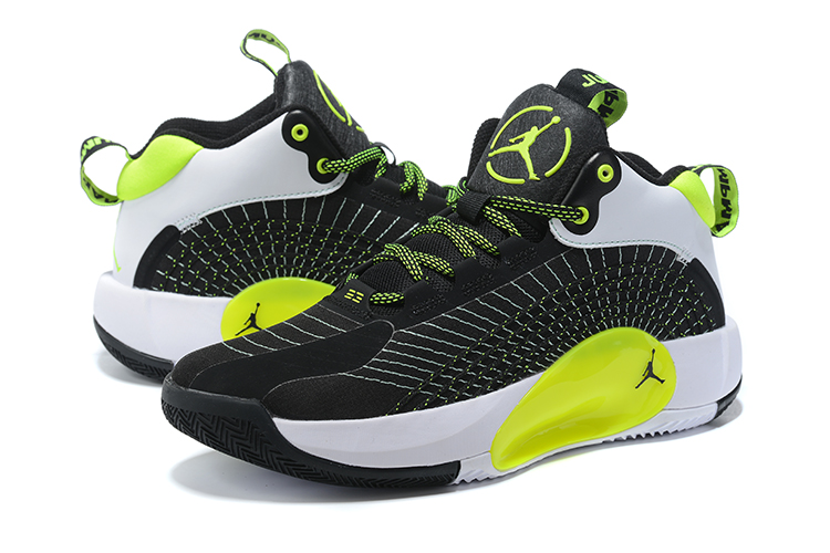 Air Jordan Jumpman Black White Green Shoes - Click Image to Close